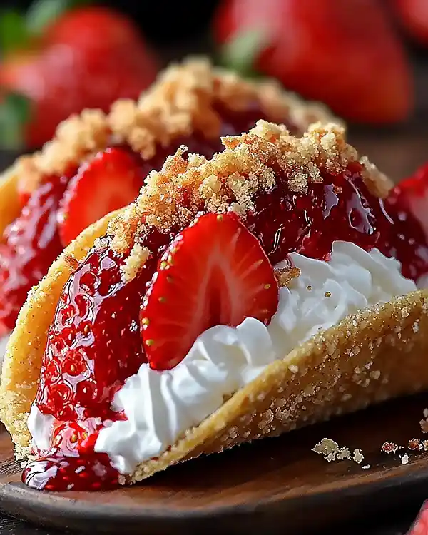 Strawberry Crunch Cheesecake Tacos 4 Dessert Taco