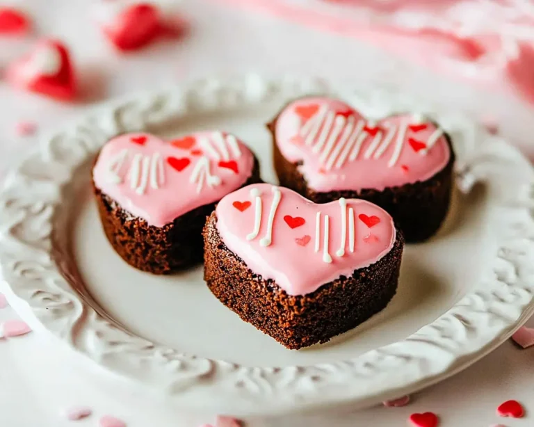 Dipped Heart Brownies