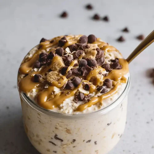 Easy Cookie Dough Overnight Oats 2 Easy Cookie Dough Overnight Oats