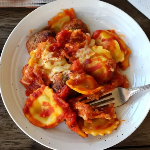 Easy Meatball Ravioli Bake 3 Easy Meatball Ravioli Bake