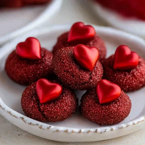 Easy Red Velvet Blossom Cookies 3 Easy Red Velvet Blossom Cookies
