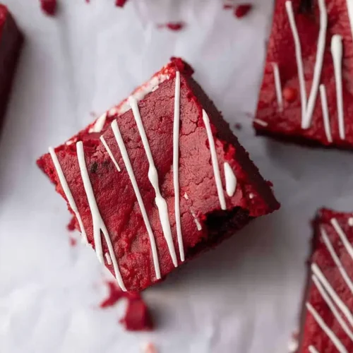 Fudgy Red Velvet Brownies Recipe