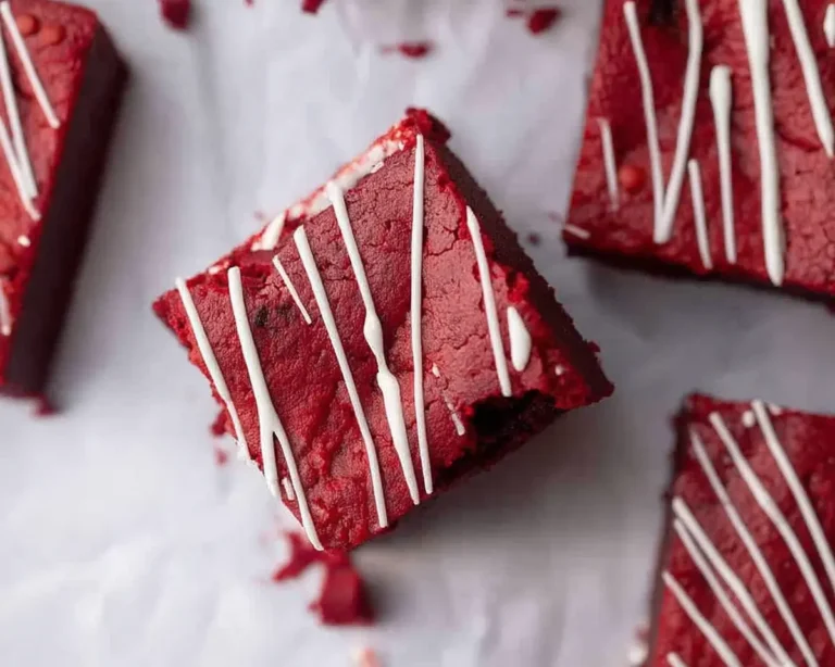 Fudgy Red Velvet Brownies Recipe