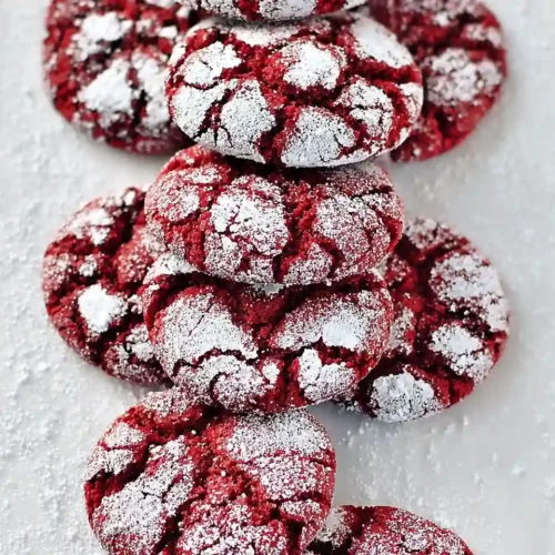 Fudgy Red Velvet Crinkle Cookies 3 Fudgy Red Velvet Crinkle Cookies