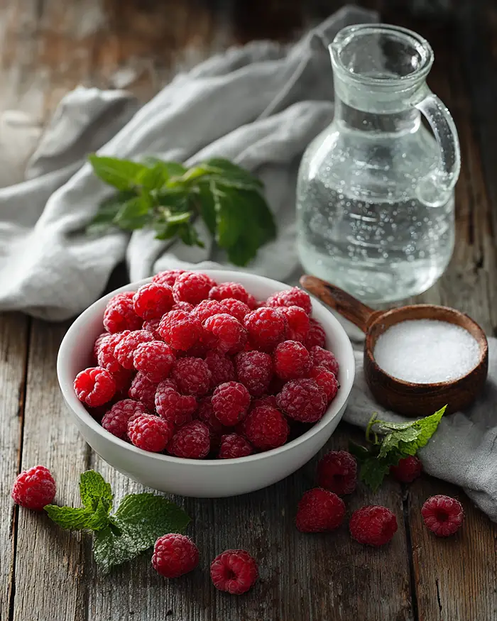 Galentine Raspberry Mocktails Ingredients