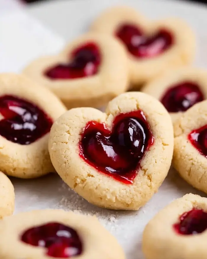 Heart-Shaped Thumbprint Cookies Recipe 2 Heart Shaped Sugar Cookie Recipe