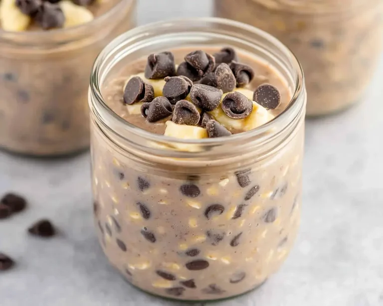 High Protein Chocolate Overnight Oats