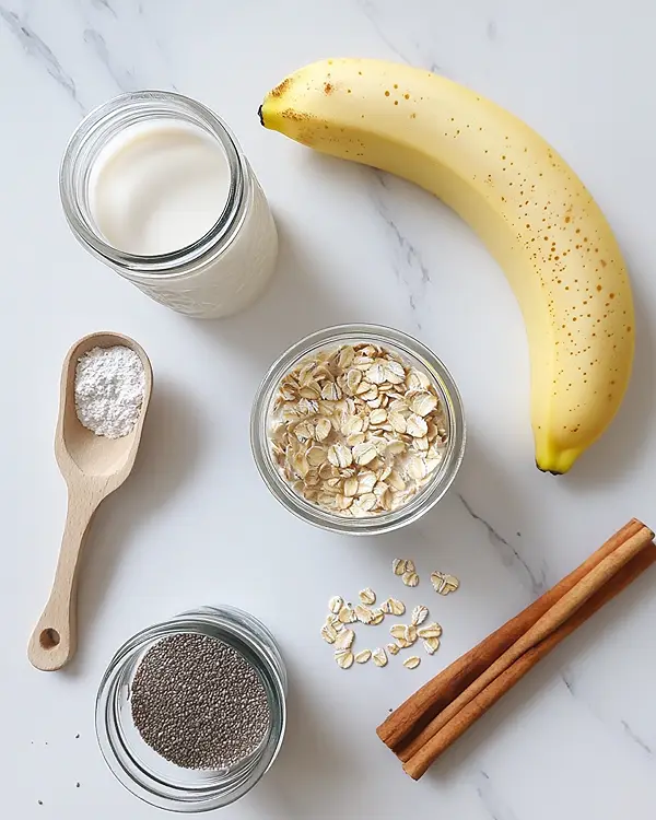 High-Protein Overnight Oats Ingredients