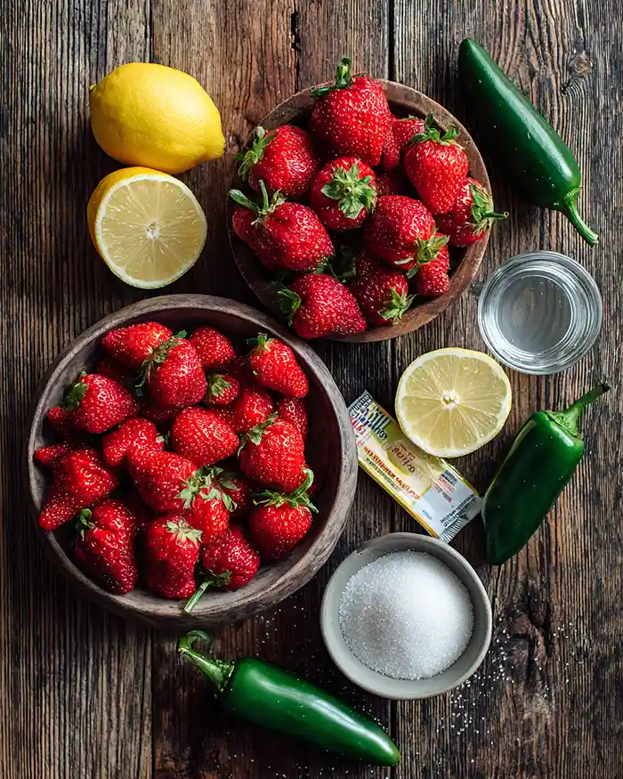 Jalapeño Strawberry Jam Recipe 4 Jalapeño Strawberry Jam Ingredients