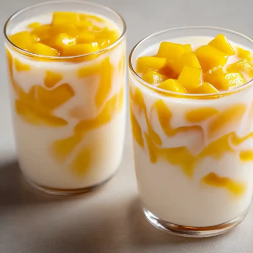 Korean Fresh Mango Milk Drink 2 Korean Fresh Mango Milk Drink
