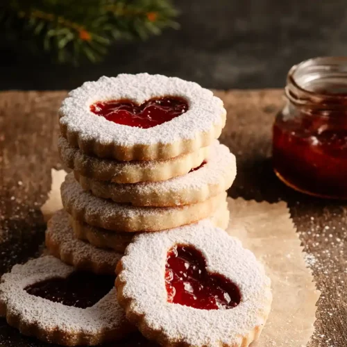 Linzer Cookies Italian Strawberry Jam 3 Linzer cookies Italian strawberry jam