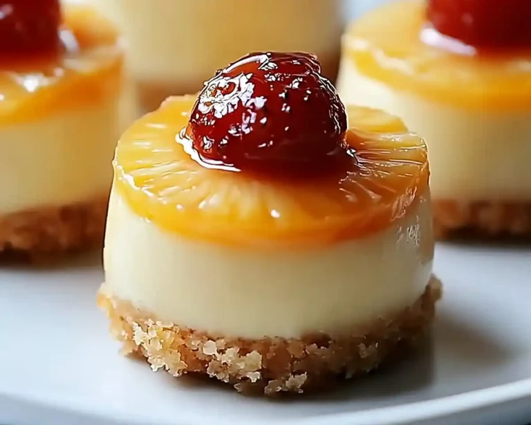 Mini Pineapple Upside-Down Cheesecakes