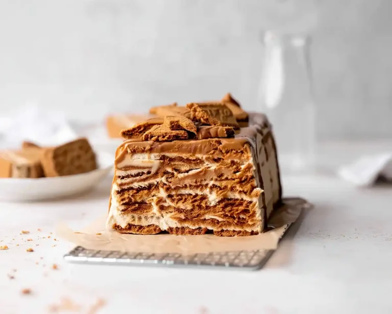 No-Bake Cookie Butter Icebox Cake