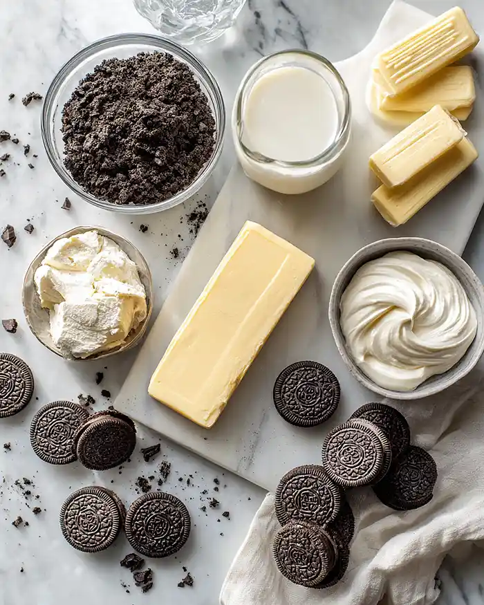 No-Bake Oreo Lasagna Ingredients