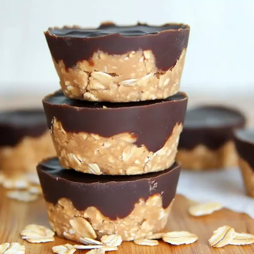 No Bake Peanut Butter Oat Cups