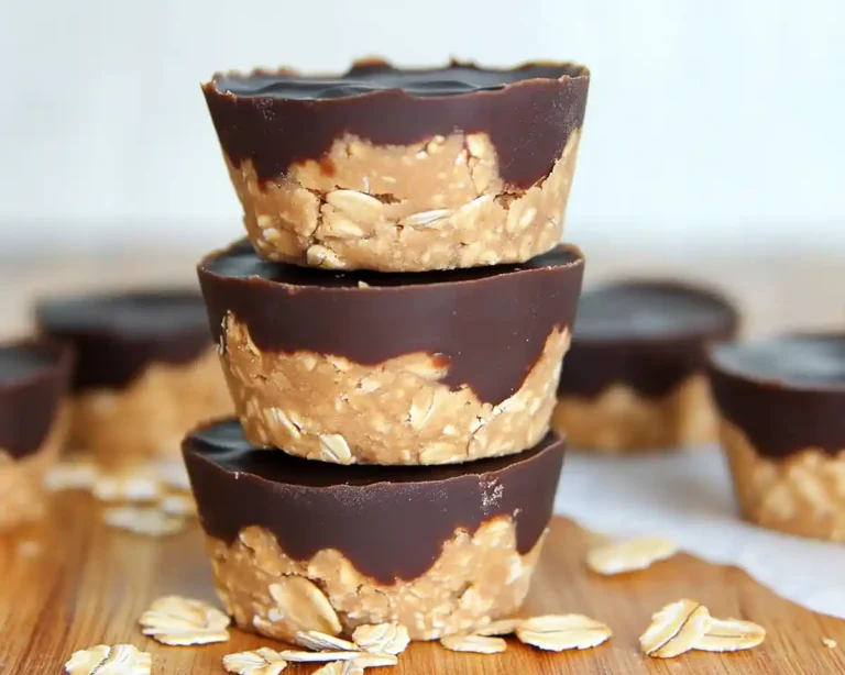 No Bake Peanut Butter Oat Cups