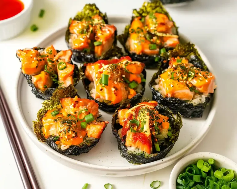 Oven-Baked Salmon Sushi Bites