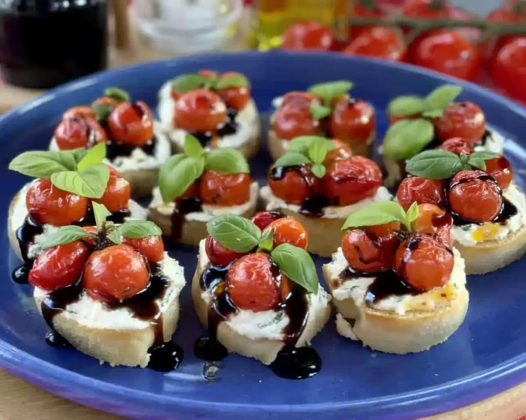 Ricotta Bruschetta with Roasted Tomatoes