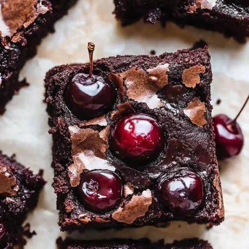 Roasted Cherry Brownies