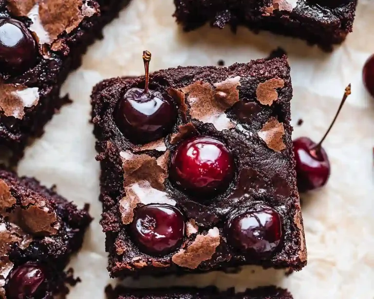 Roasted Cherry Brownies