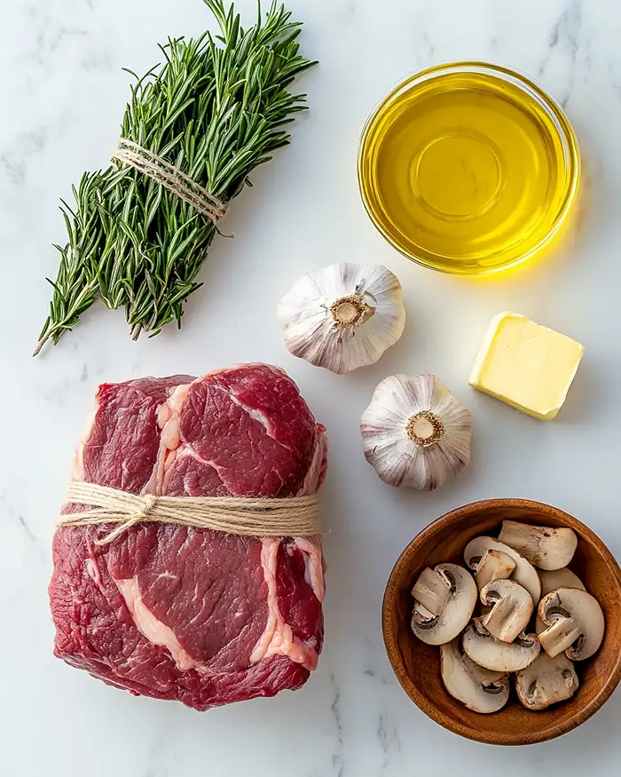 Rosemary and Garlic Roast Beef Ingredients