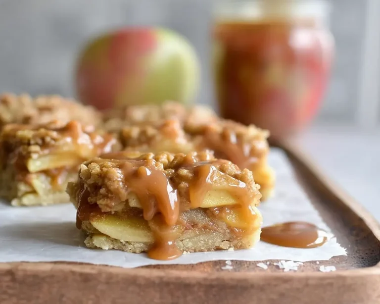 Salted Caramel Apple Bars