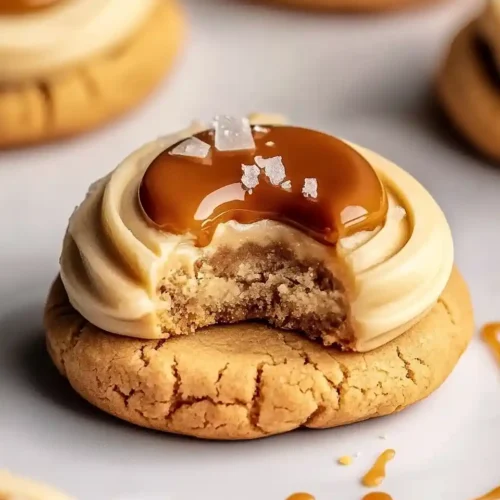 Salted Caramel Cheesecake Cookies 2 Salted Caramel Cheesecake Cookies