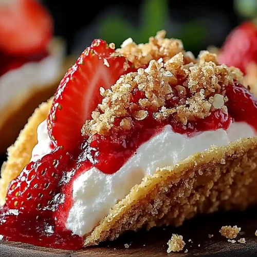 Strawberry Crunch Cheesecake Tacos 2 Strawberry Crunch Cheesecake Tacos