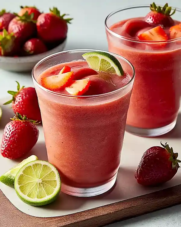Nonalcoholic Strawberry Margaritas 4 Strawberry Margarita Pitcher