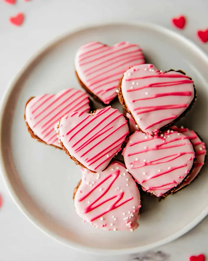 Dipped Heart Brownies 2 Valentines Sweets Recipes