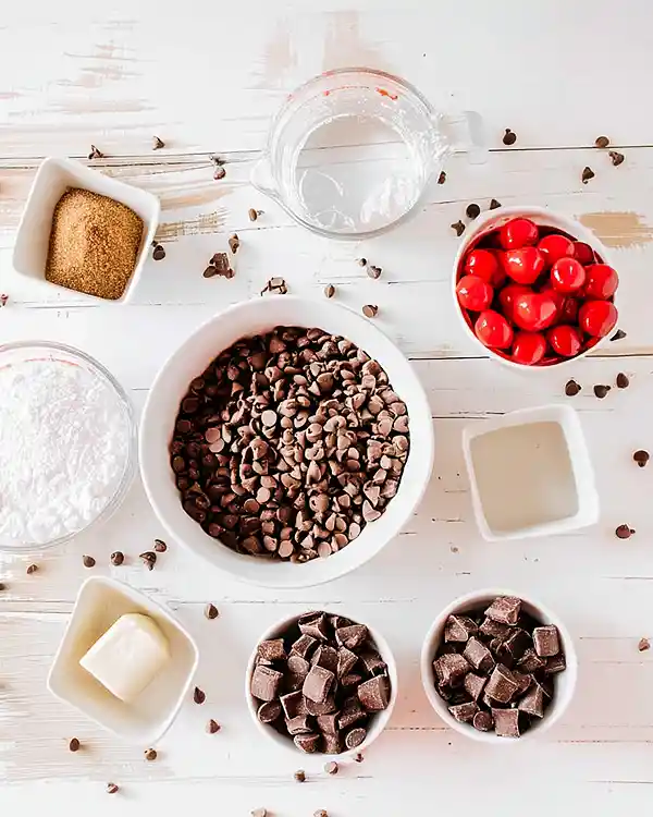 easy chocolate covered cherries ingredients