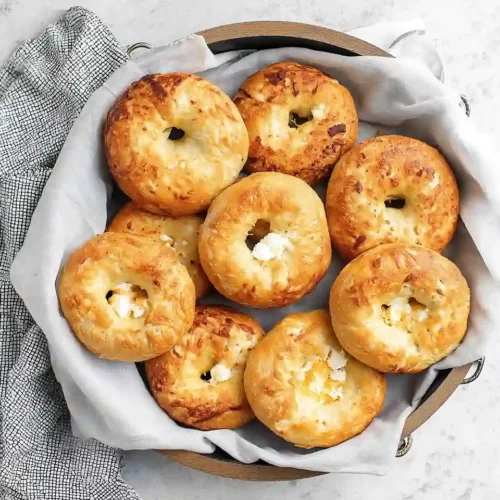 3 Ingredient Air Fryer Cottage Cheese Bagels