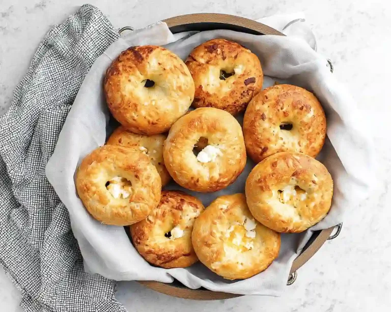 3 Ingredient Air Fryer Cottage Cheese Bagels
