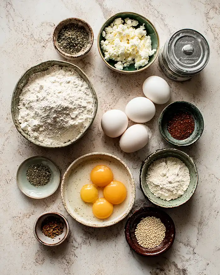3 Ingredient Air Fryer Cottage Cheese Bagels Ingredients