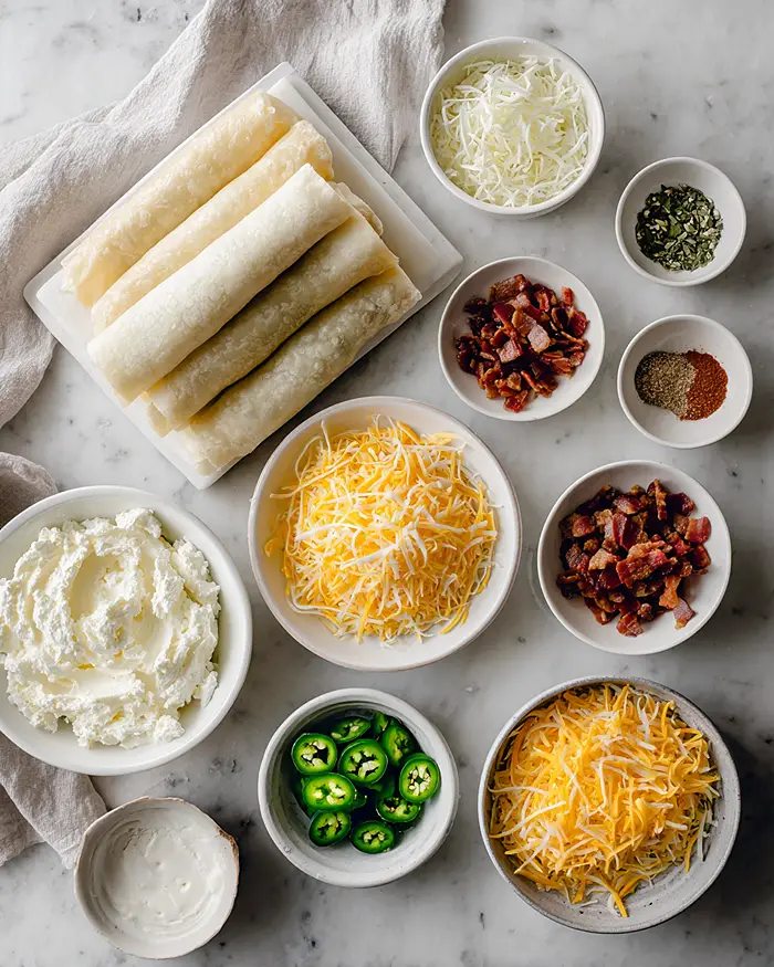Mini Jalapeño Popper Egg Rolls 2 Appetizers Easy Finger Food
