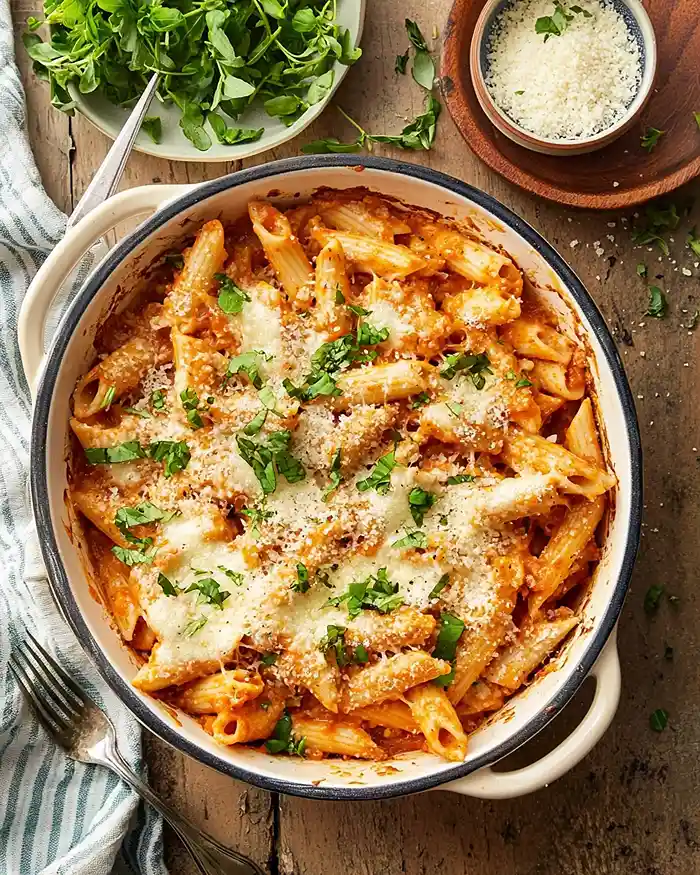 Dump-and-Bake Chicken Parmesan Casserole 4 Dump-and-Bake Chicken Parmesan Casserole
