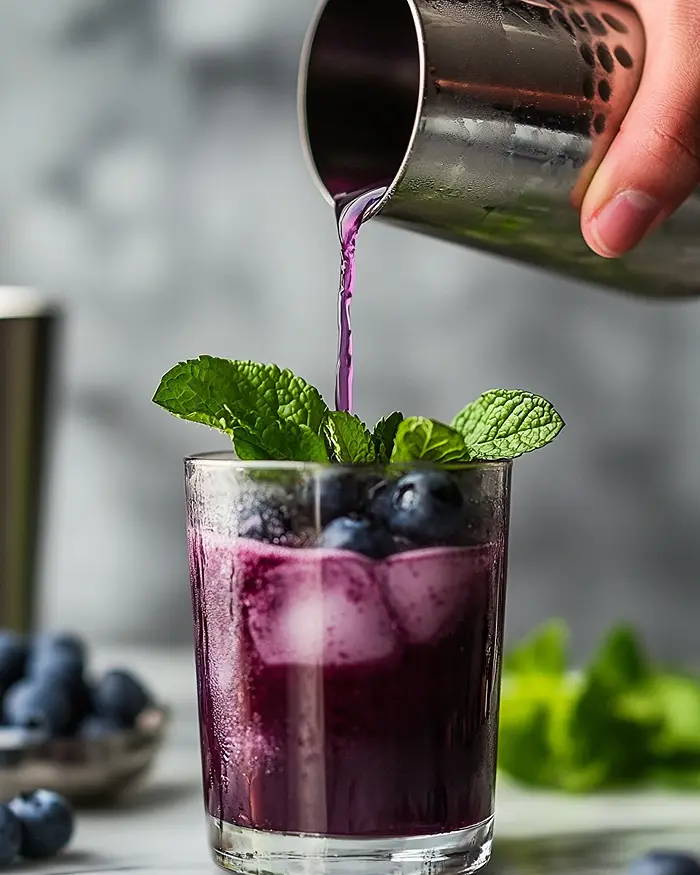 Tropical Blueberry Smash (Mocktail) 3 Blueberry Cocktails