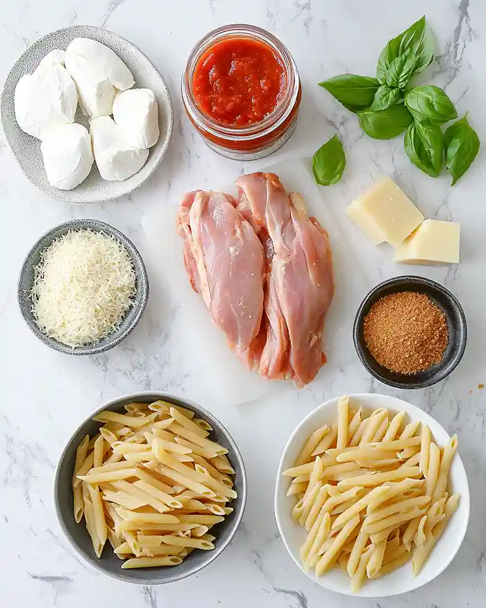 Dump-and-Bake Chicken Parmesan Casserole 2 Chicken Parmesan Casserole