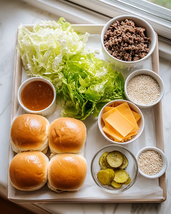 Copycat Big Mac Sliders Recipe Ingredients