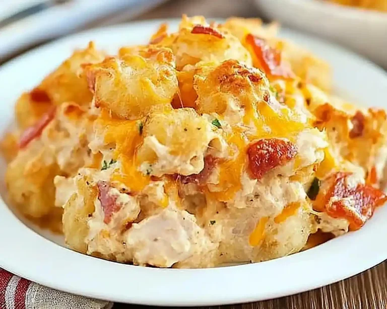 Cracked Out Chicken Tater Tot Casserole