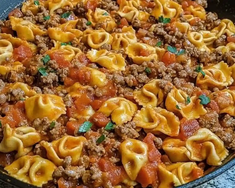 Creamy Taco Tortellini Skillet