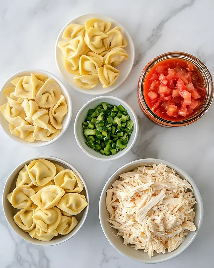 5-Ingredient White Chili Chicken Tortellini 2 Creamy White Chicken Chili Tortellini