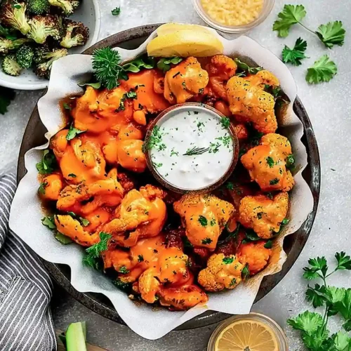 Crispy Buffalo Cauliflower Wings 5 Crispy Buffalo Cauliflower Wings