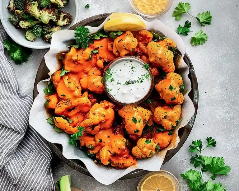 Crispy Buffalo Cauliflower Wings