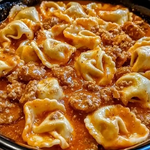 Crockpot Creamy Tortellini & Sausage 5 Crockpot Creamy Tortellini & Sausage