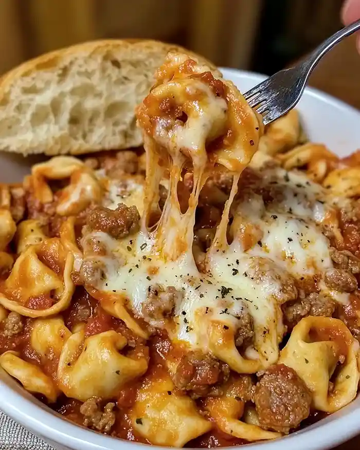 Crockpot Sausage Tortellini