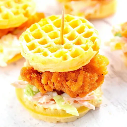 Easy Chicken & Mini Waffles 5 Easy Chicken & Mini Waffles