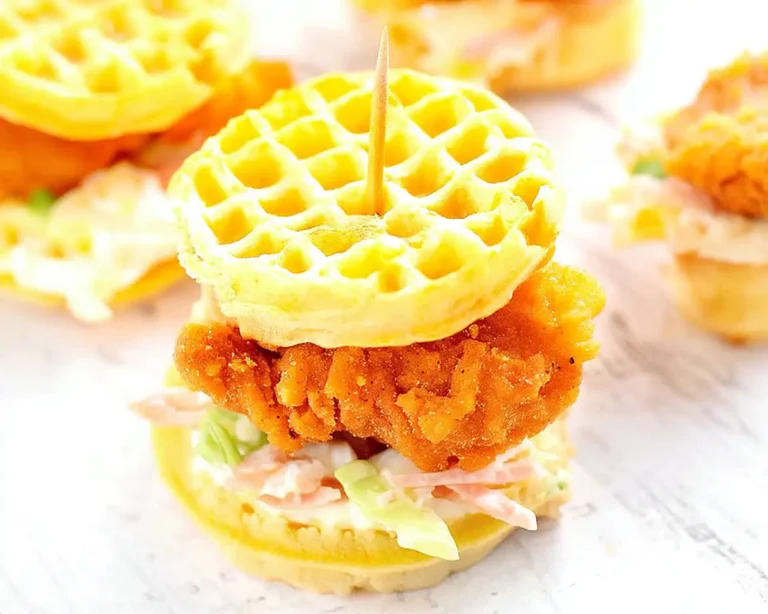 Easy Chicken & Mini Waffles