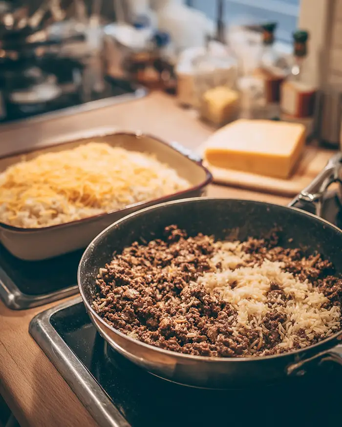 Cheesy Ground Beef and Rice Casserole 3 Fast Dinner Recipes
