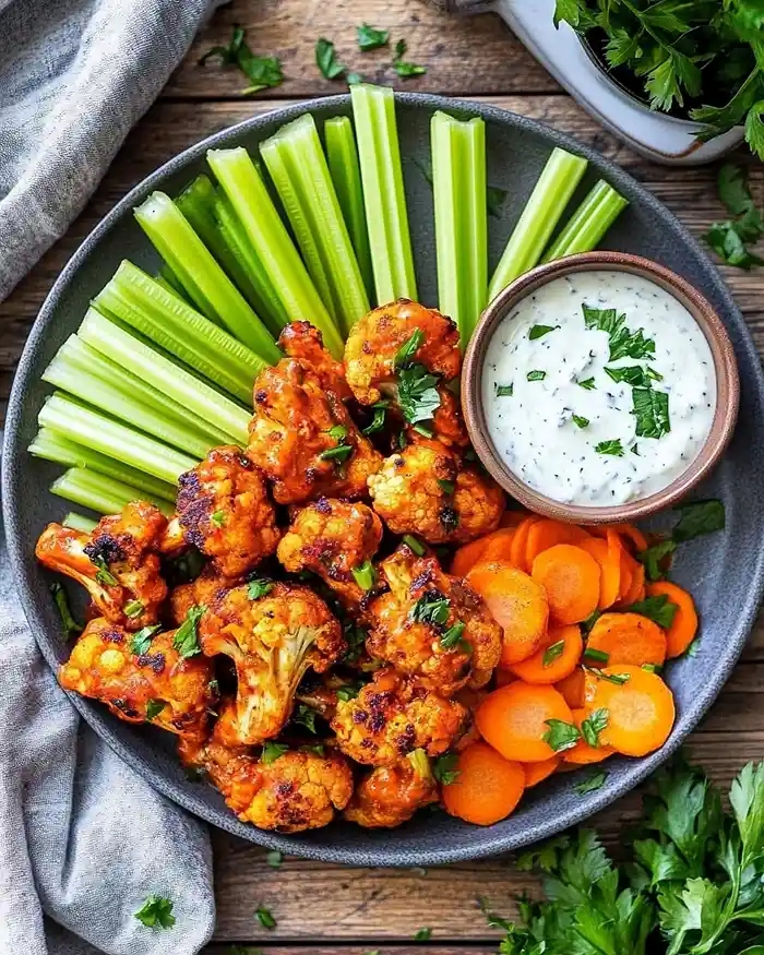 Crispy Buffalo Cauliflower Wings 4 Gf Cauliflower Wings